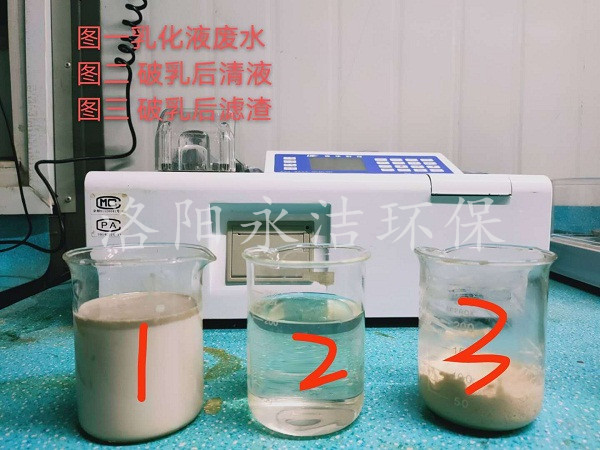 乳化液廢水的預處理實驗 乳化液廢水的預處理實驗