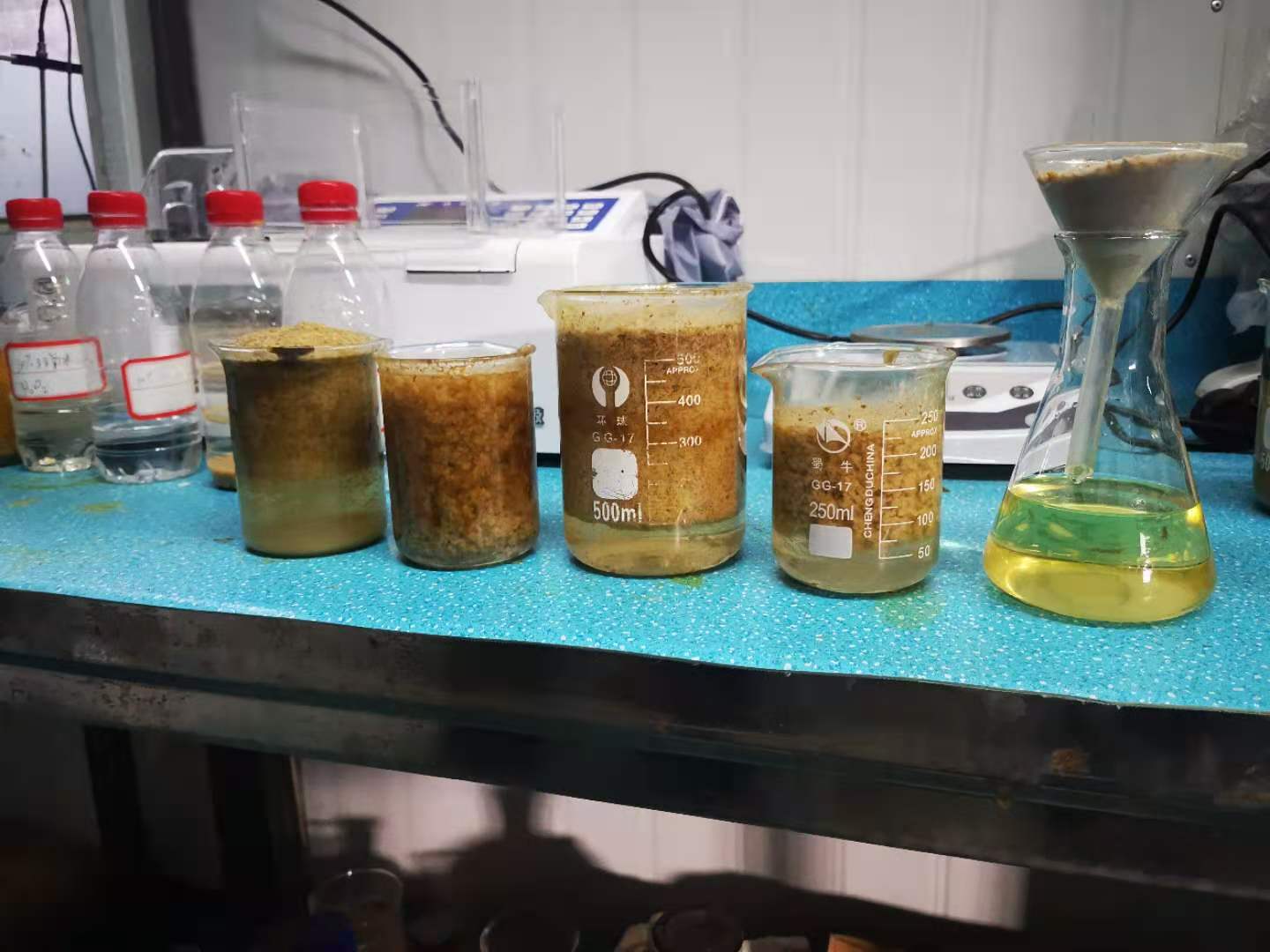 切削液廢水預處理實驗